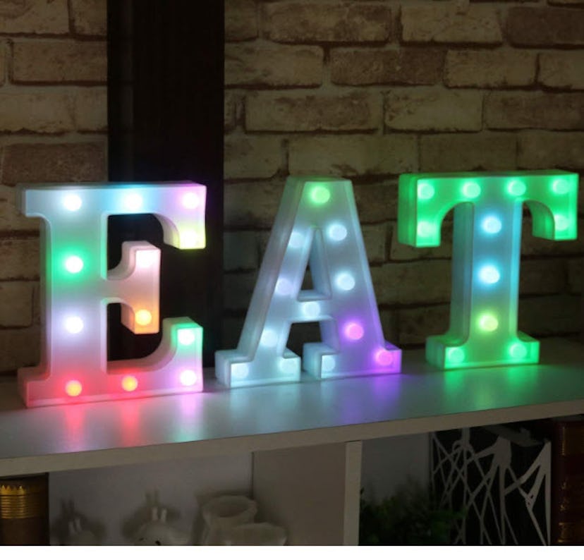 Pooqla Colorful LED Marquee Letter Light