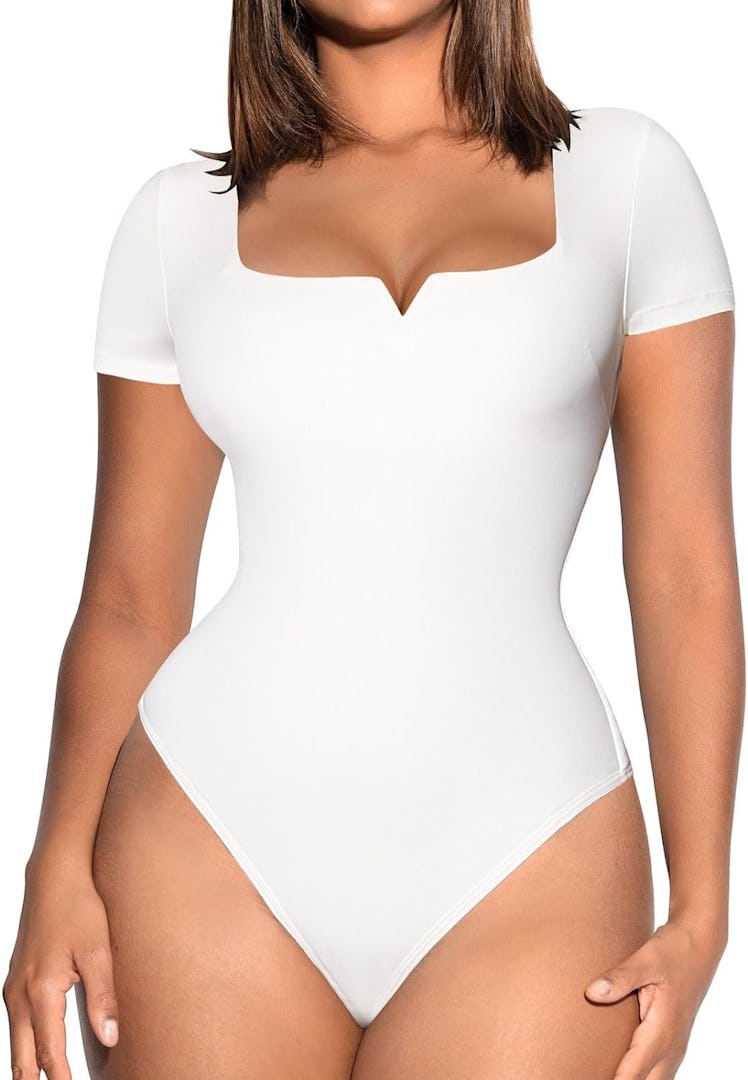 FeelinGirl Square Neck Bodysuit