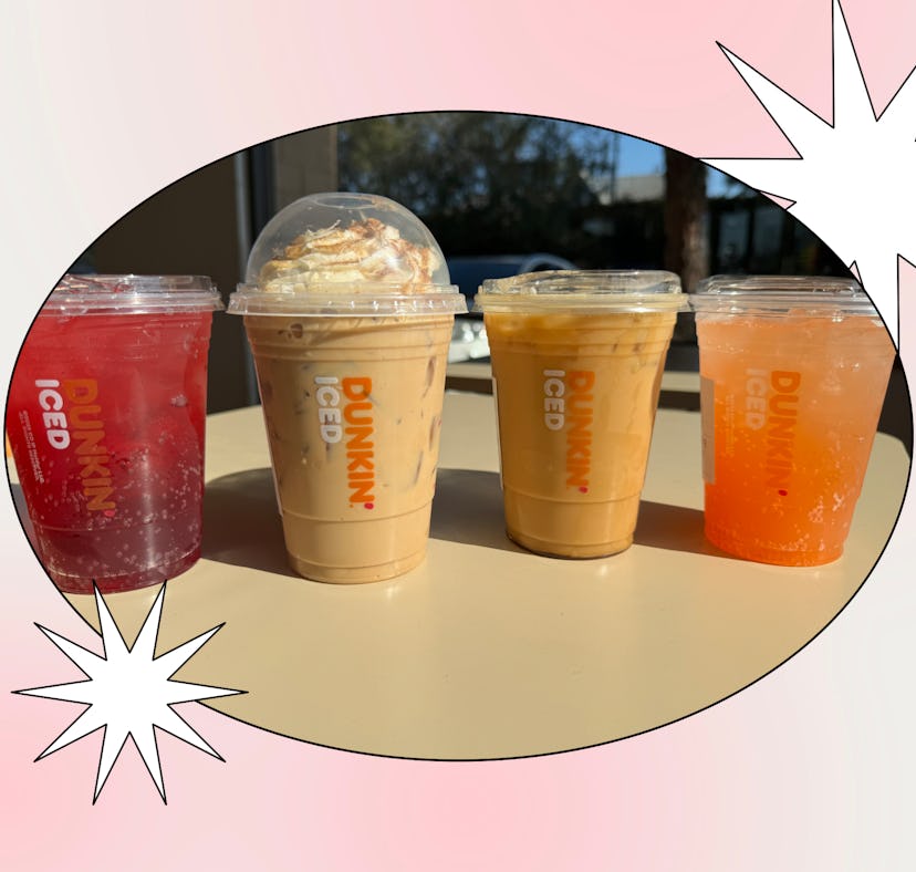 I tried Dunkin's spring menu and really loved their churro latte.