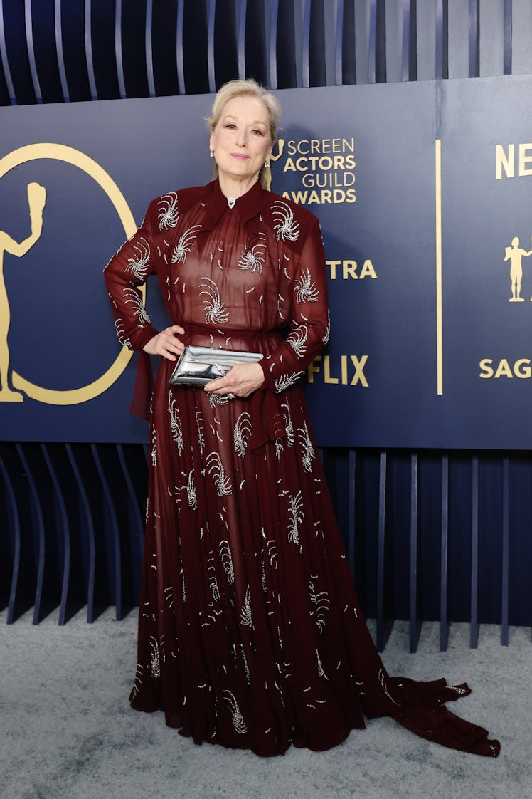 Meryl Streep attends the 30th Annual Screen Actors Guild Awards at Shrine Auditorium and Expo Hall o...