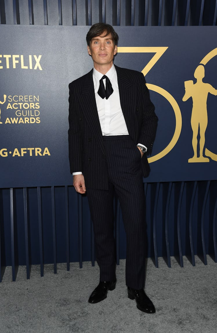 Irish actor Cillian Murphy arrives for the 30th Annual Screen Actors Guild awards at the Shrine Audi...