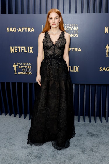 Jessica Chastain, Shrine Auditorium ve Expo Hall'da 30. Yıllık Screen Actors Guild Awards'a katıldı...