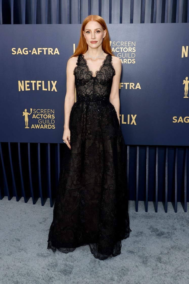 Jessica Chastain attends the 30th Annual Screen Actors Guild Awards at Shrine Auditorium and Expo Ha...