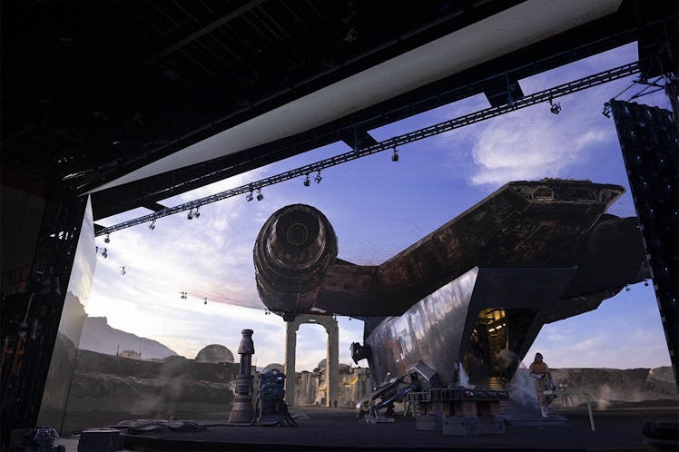 The Mandalorian utilizes the 360 LCD screen known as The Volume at its California-based studio.