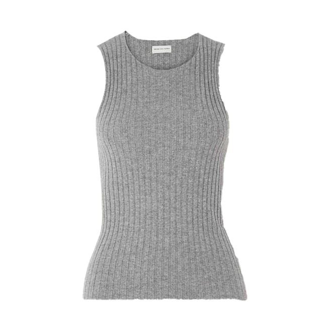 Ribbed Cashmere Tank