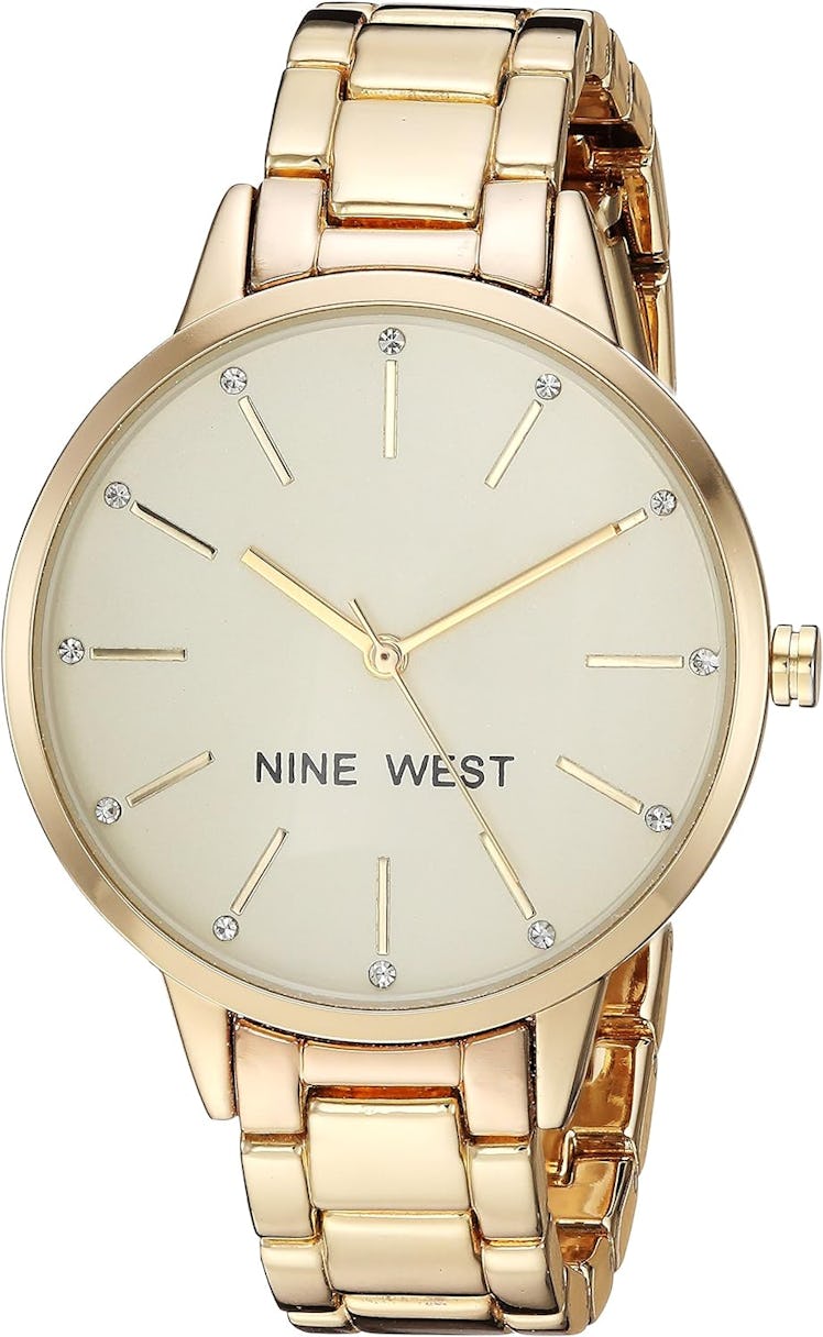 Nine West Crystal Accented Bracelet Watch