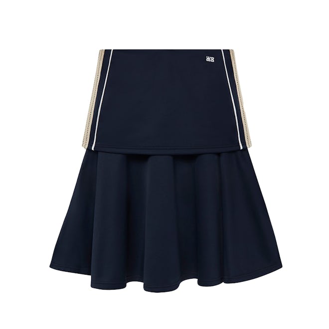 Navy Mantra Midi Skirt