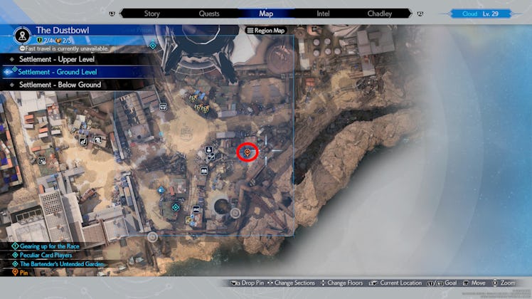 screenshot from Final Fantasy 7 Rebirth