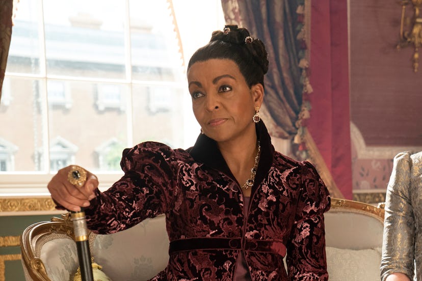 New Bridgerton Season 3 details revealed by star Adjoa Andoh. Photo via Netflix