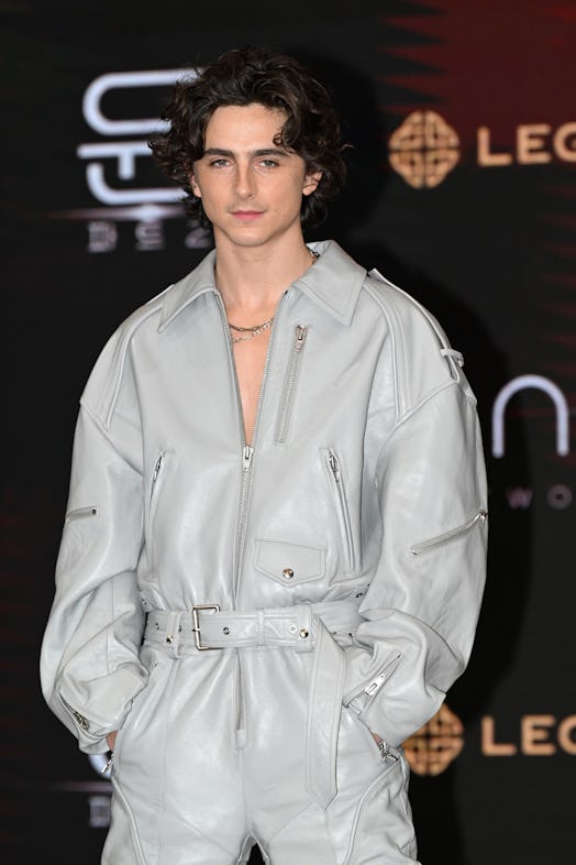 Timothée Chalamet at the 'Dune: Part Two' press conference in South Korea.