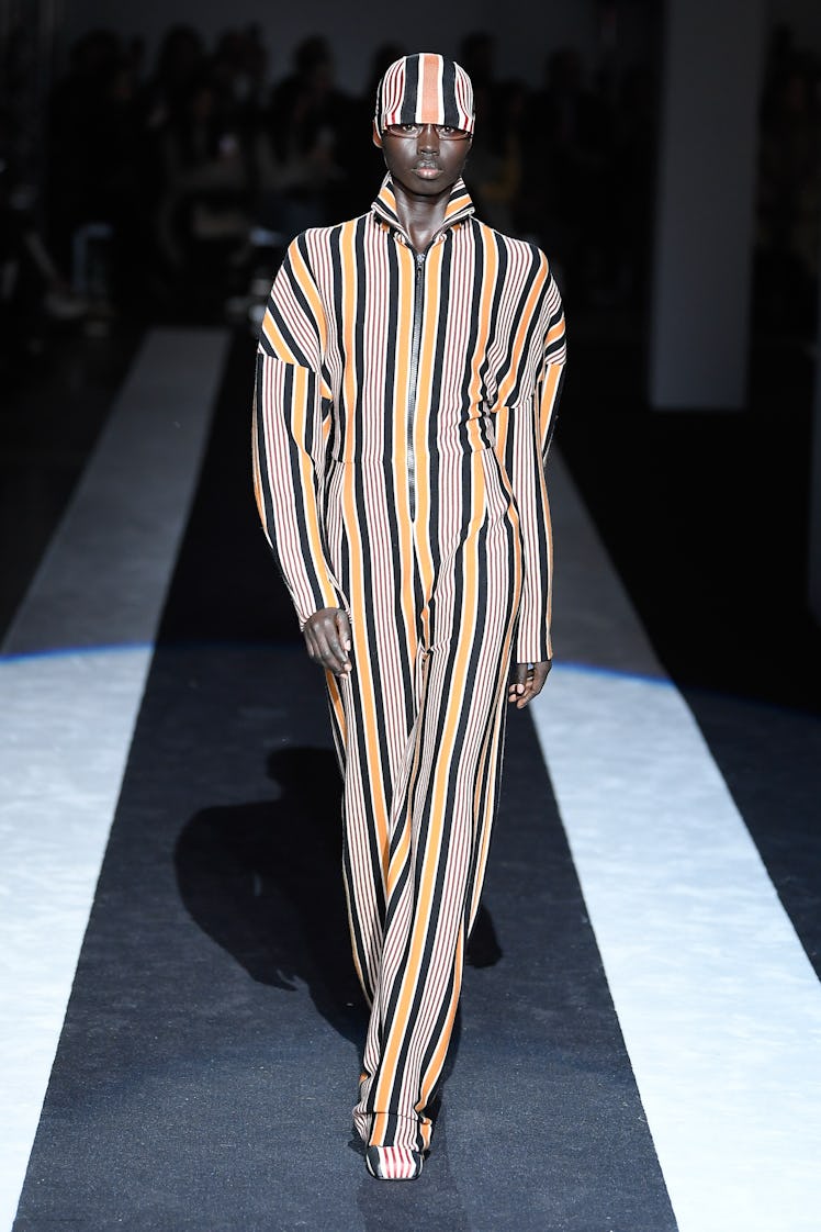 Model on the runway at Missoni RTW Fall 2024 as part of Milan Ready to Wear Fashion Week held on Feb...