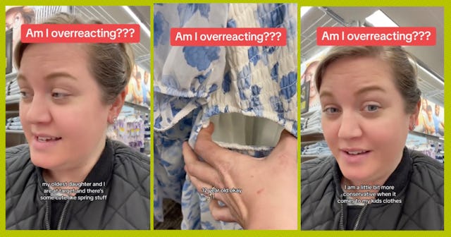 A mom was shocked at the cut-outs on a girl's dress for sale at her local Target.