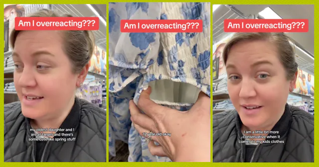 A mom was shocked at the cut-outs on a girl's dress for sale at her local Target.