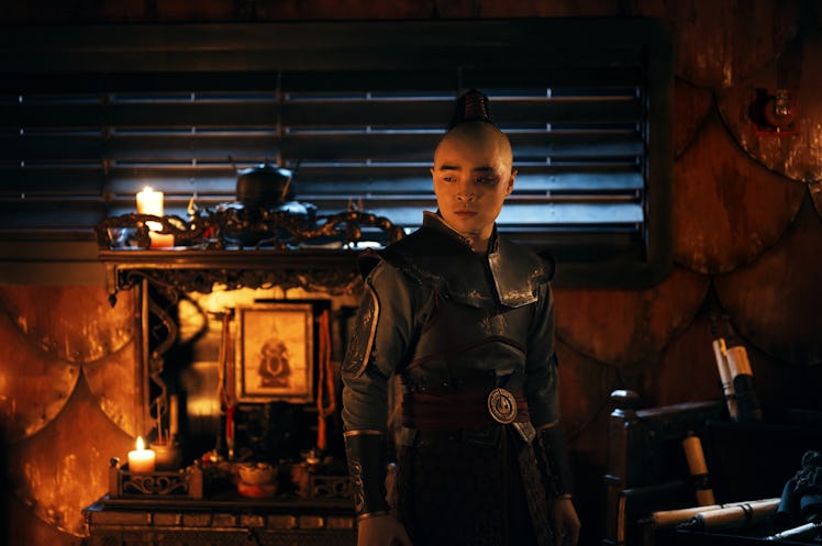 Dallas Liu as Prince Zuko in Avatar: The Last Airbender