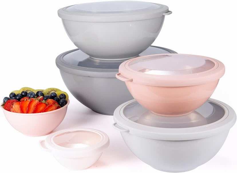 COOK WITH COLOR Mixing Bowls With Lids (Set of 6)
