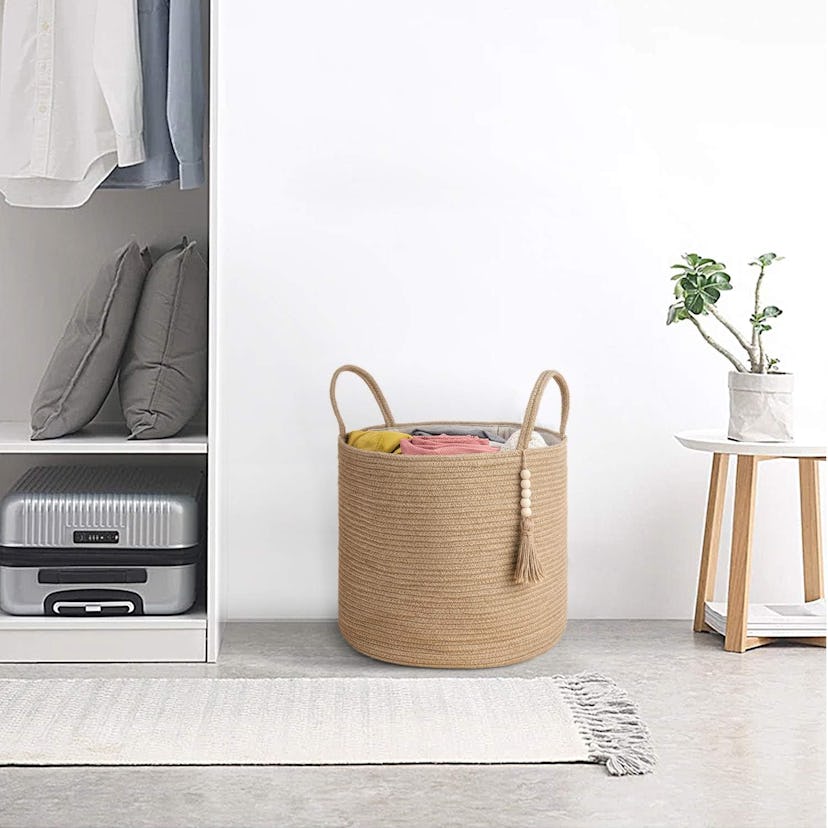 Mkono Woven Rope Storage Basket 
