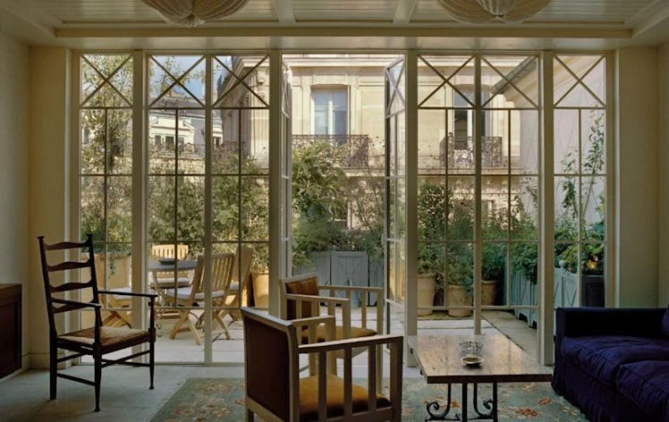 A view of the Parisian streets from a room at Chateau Voltaire