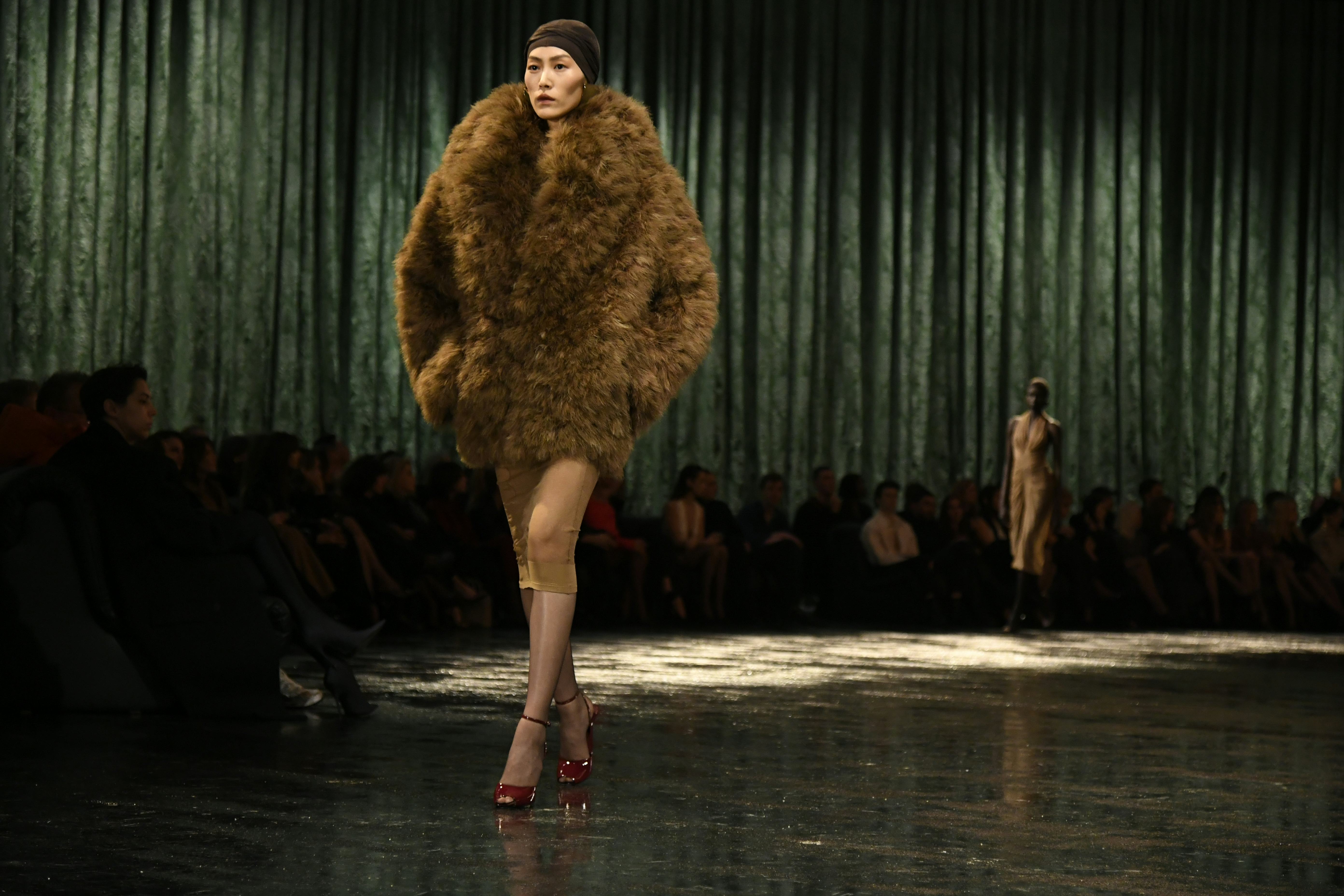 Saint Laurent Redefines Naked Dressing for Fall 2024