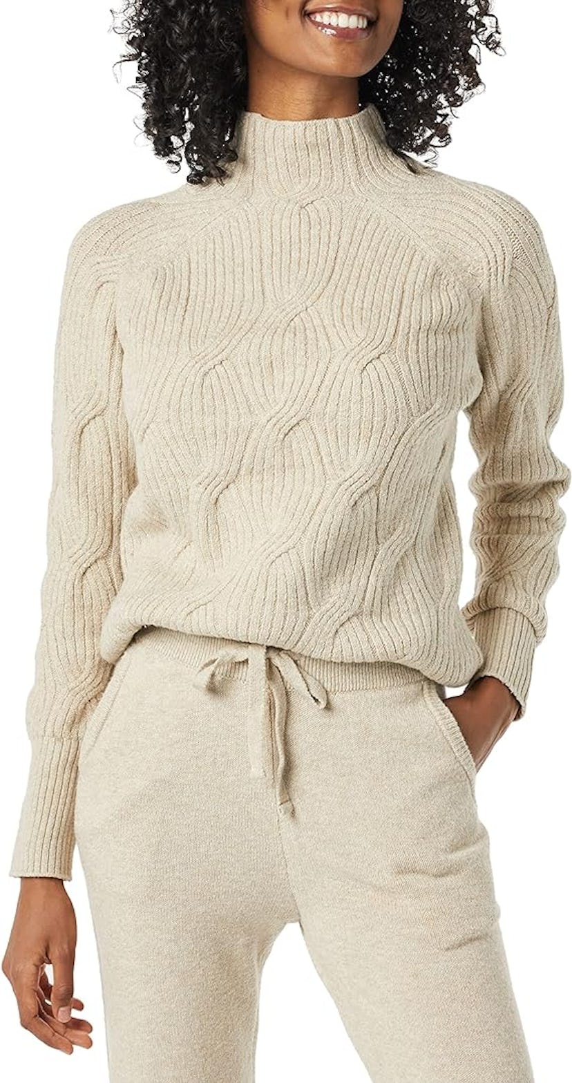 Amazon Essentials Soft Touch Cable Sweater
