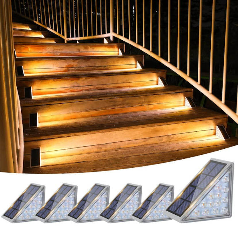 VOLISUN Solar Stair Lights (6-Pack)