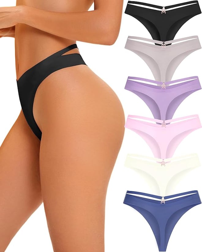 READY TO LOVE Seamless Thongs (6-Pack)
