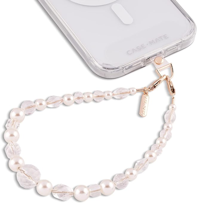 Case-Mate Phone Charm with Beaded Crystals & Pearls 