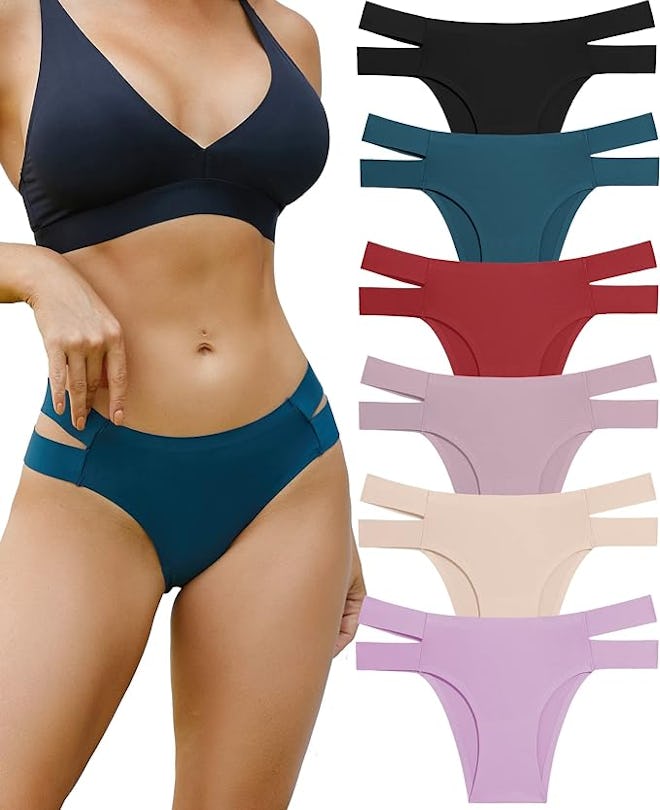 Knowyou Seamless Bikini Panties (6-Pack)