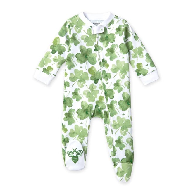 Baby st patricks day pajamas, Cutest Clover Organic Cotton Pajamas