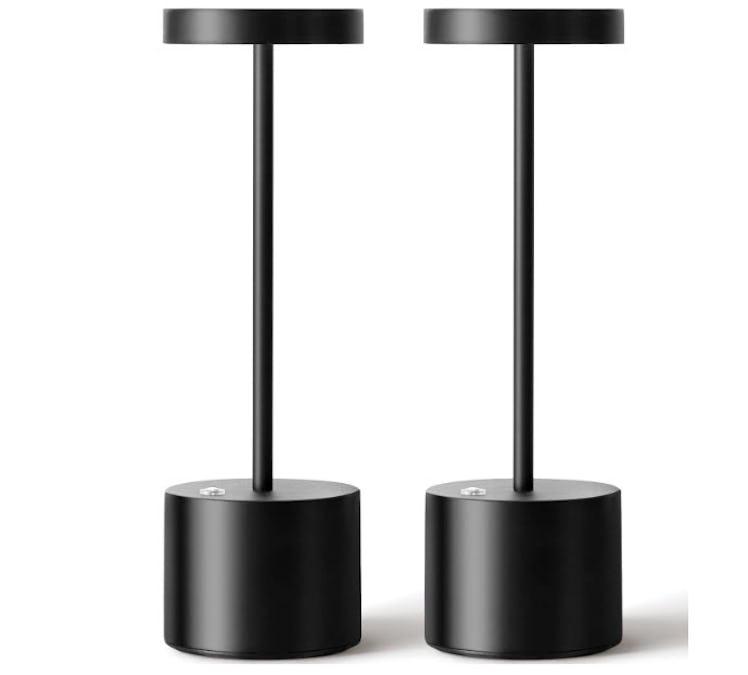 Modern Cordless Small Table Lamps Set (Set of 2)