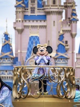 Minnie Mouse takes center stage at one of the parades held at Magic Kingdom in Florida's Disney Worl...