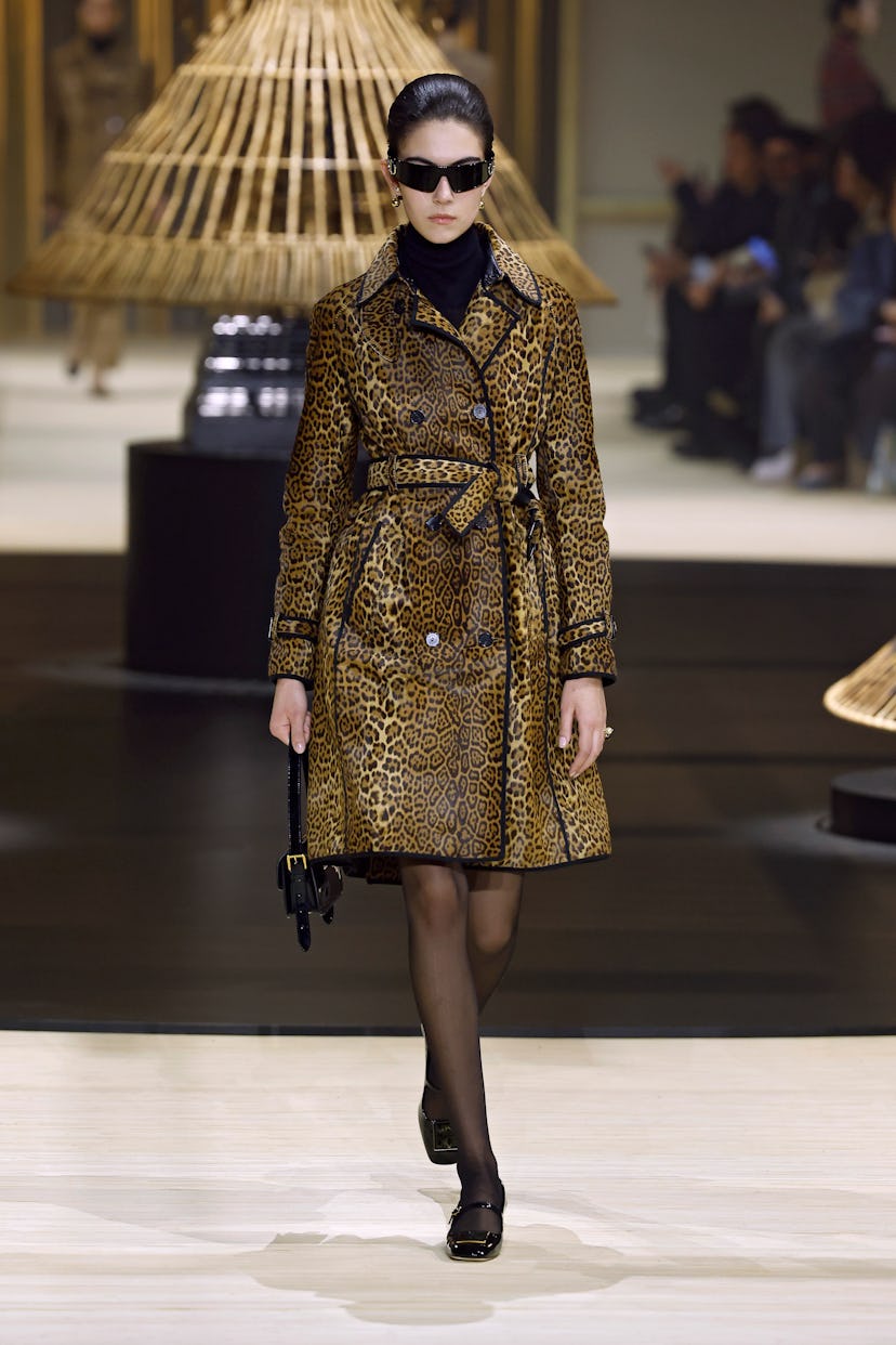 A model walks the runway during the Christian Dior Womenswear Fall/Winter 2024-2025 show as part of ...