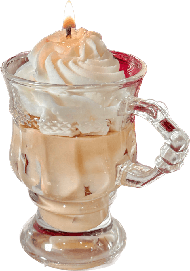 Vanilla Ice Cream Latte Candle
