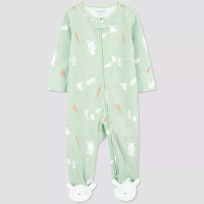 Carter's Baby Bunny Footed Pajama, which are cute, affordable easter pajamas for babies.