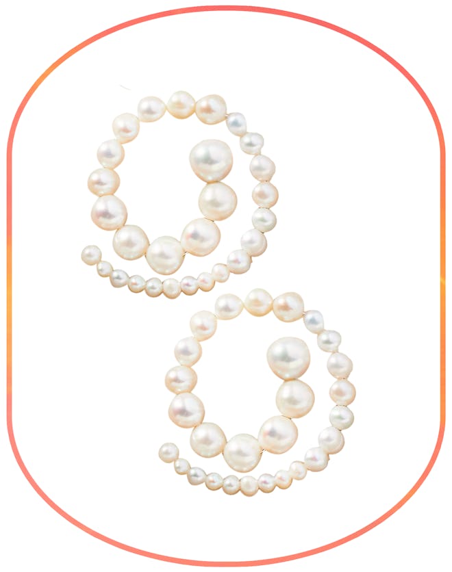 Éliou Spiral Pearl Earrings