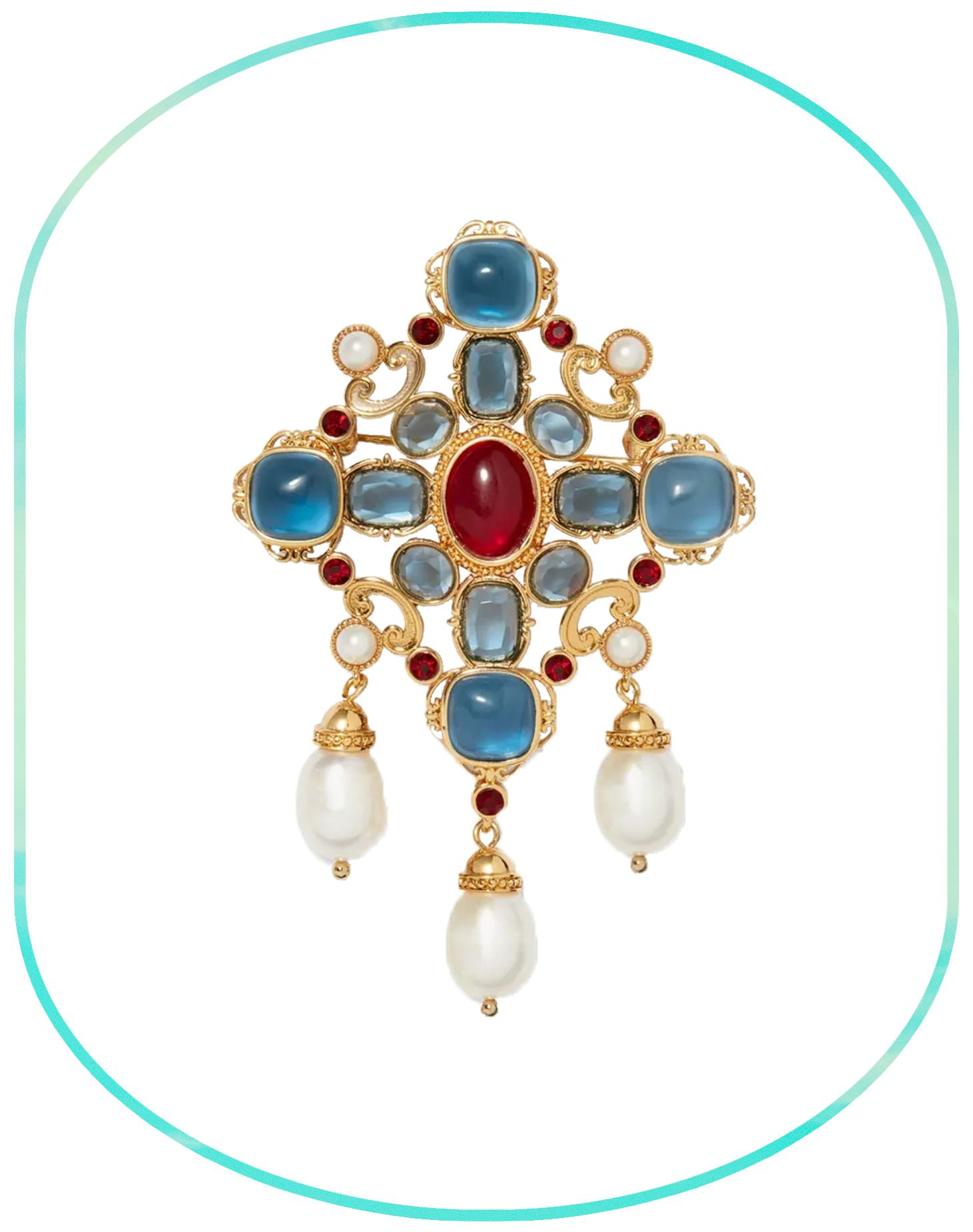 Ellen Jeweled Brooch