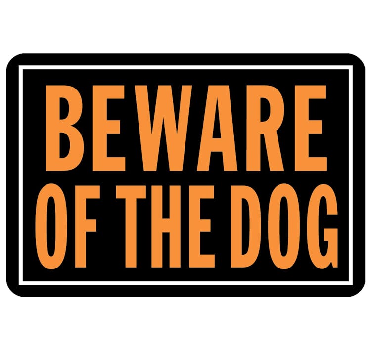 Hy-Ko Beware Of Dog Sign