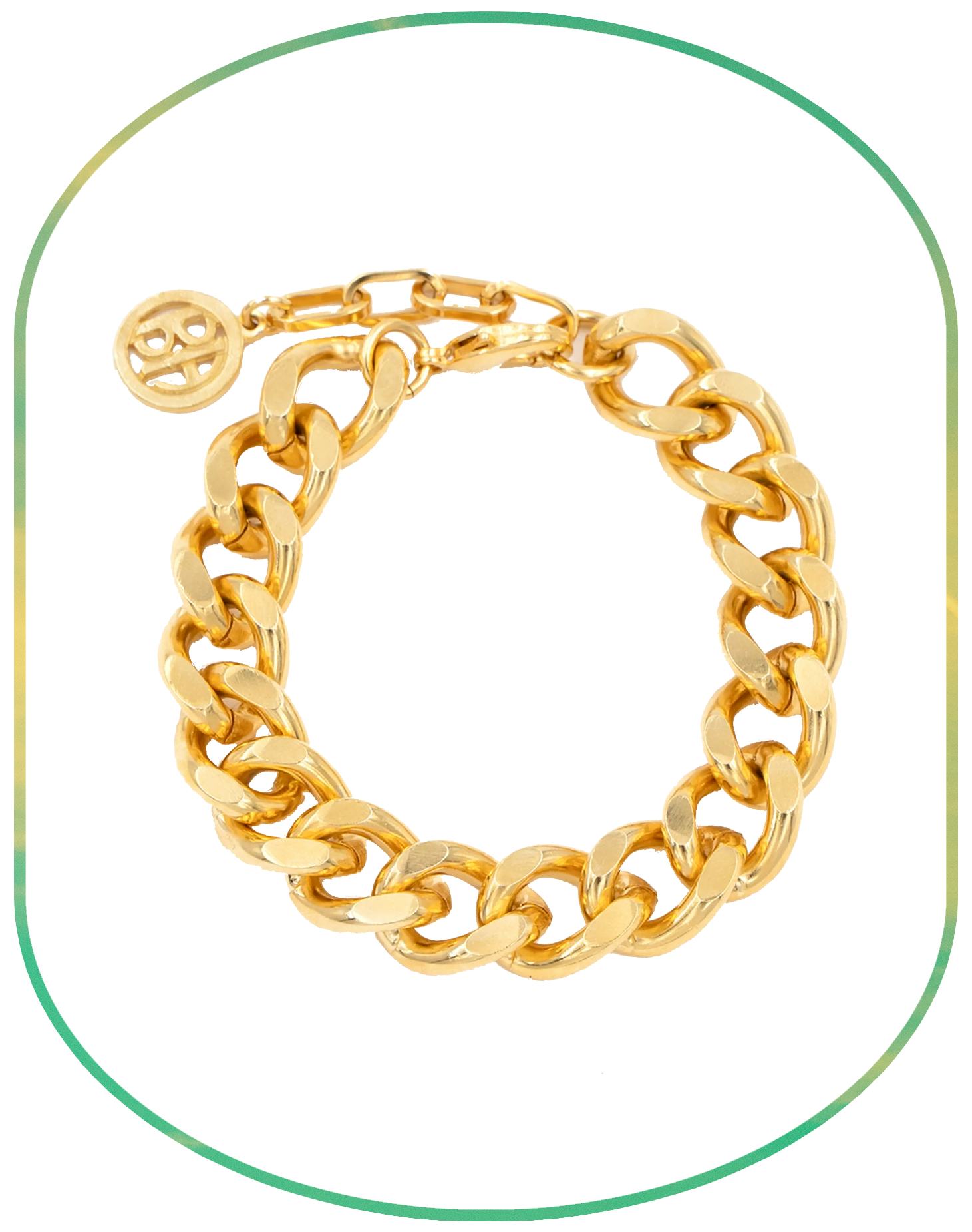 Ben-Amun Chunky Gold Chain Ankle Bracelet