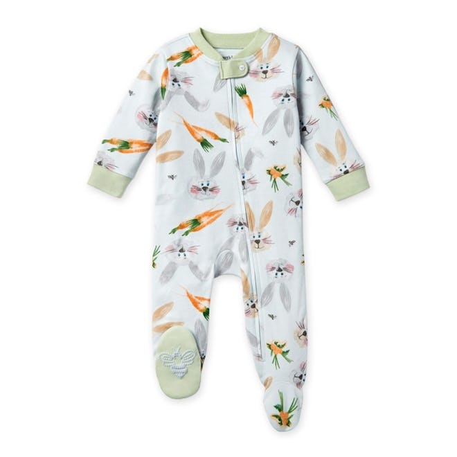 Being A Bunny Organic Cotton Pajamas, which are cute Easter pajamas for babies.