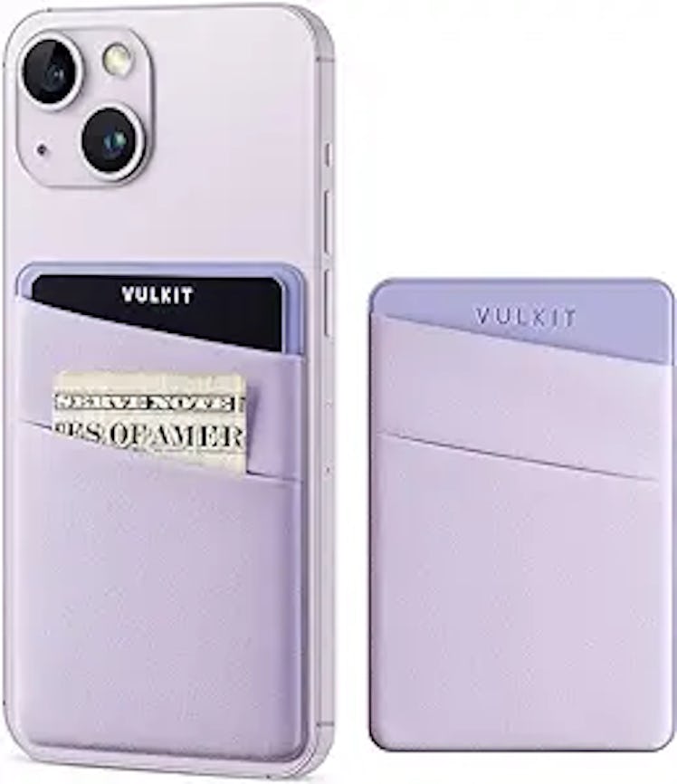 This purple phone card holder is great for bringing your credit card to the 'GUTS World Tour.'