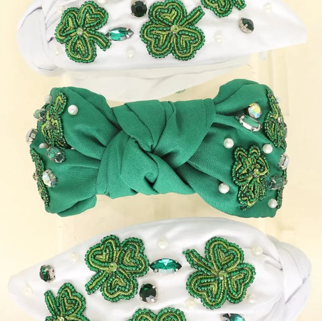 Beaded St. Patrick's Day Shamrock Headband, the perfect accessory for St. Patrick's Day outfits for ...