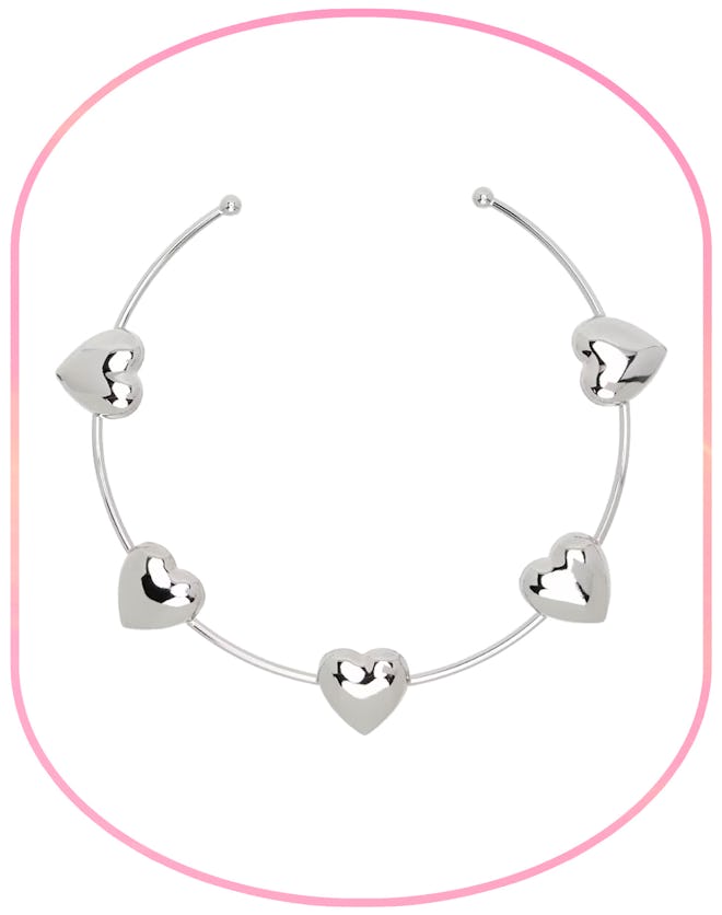 Justine Clenquet Silver Petra Choker