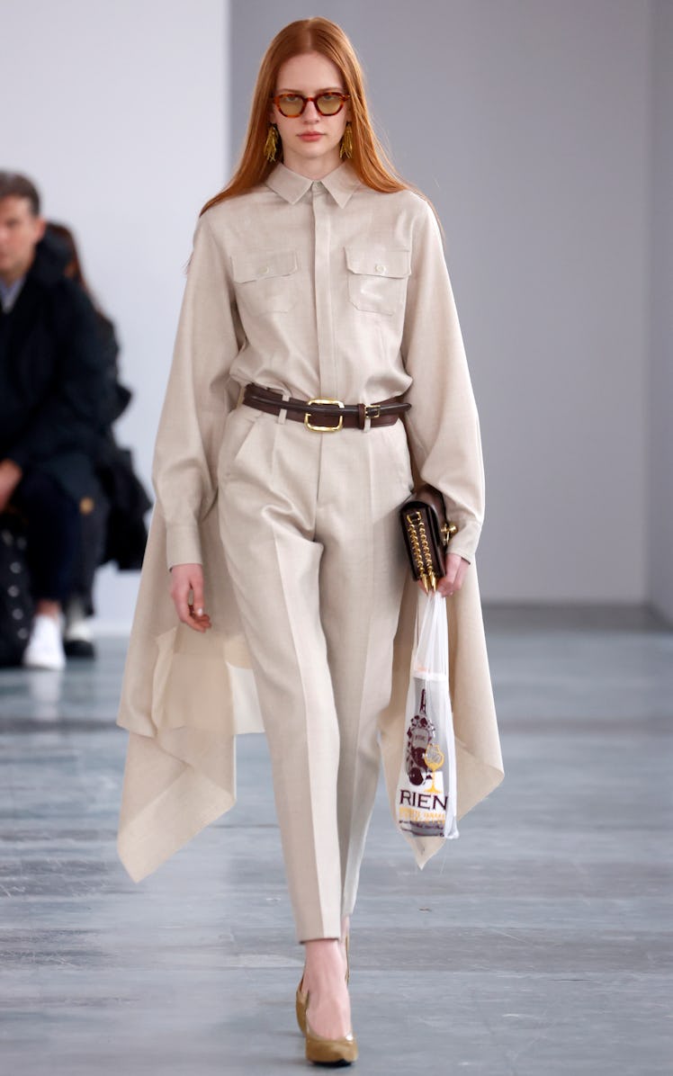 A model walks the runway during the Undercover Womenswear Fall/Winter 2024-2025 show as part of Pari...