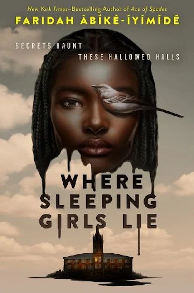 Cover of 'Where Sleeping Girls Lie' by Faridah Àbíké-Íyímídé.