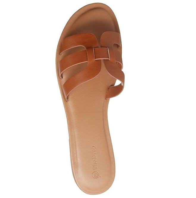 The Drop Monika Flat H-Band Slide Sandals