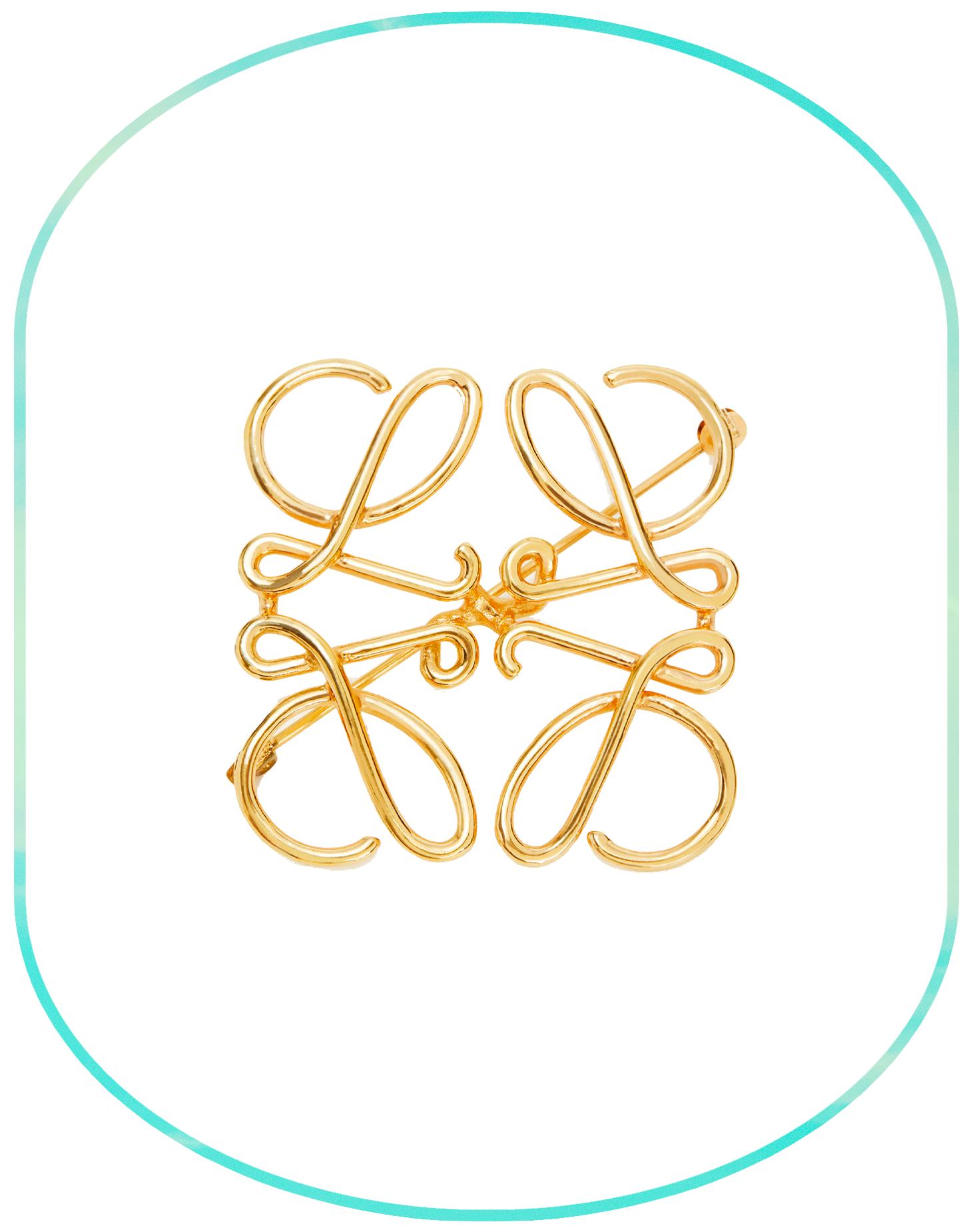 Anagram Brooch In Metal