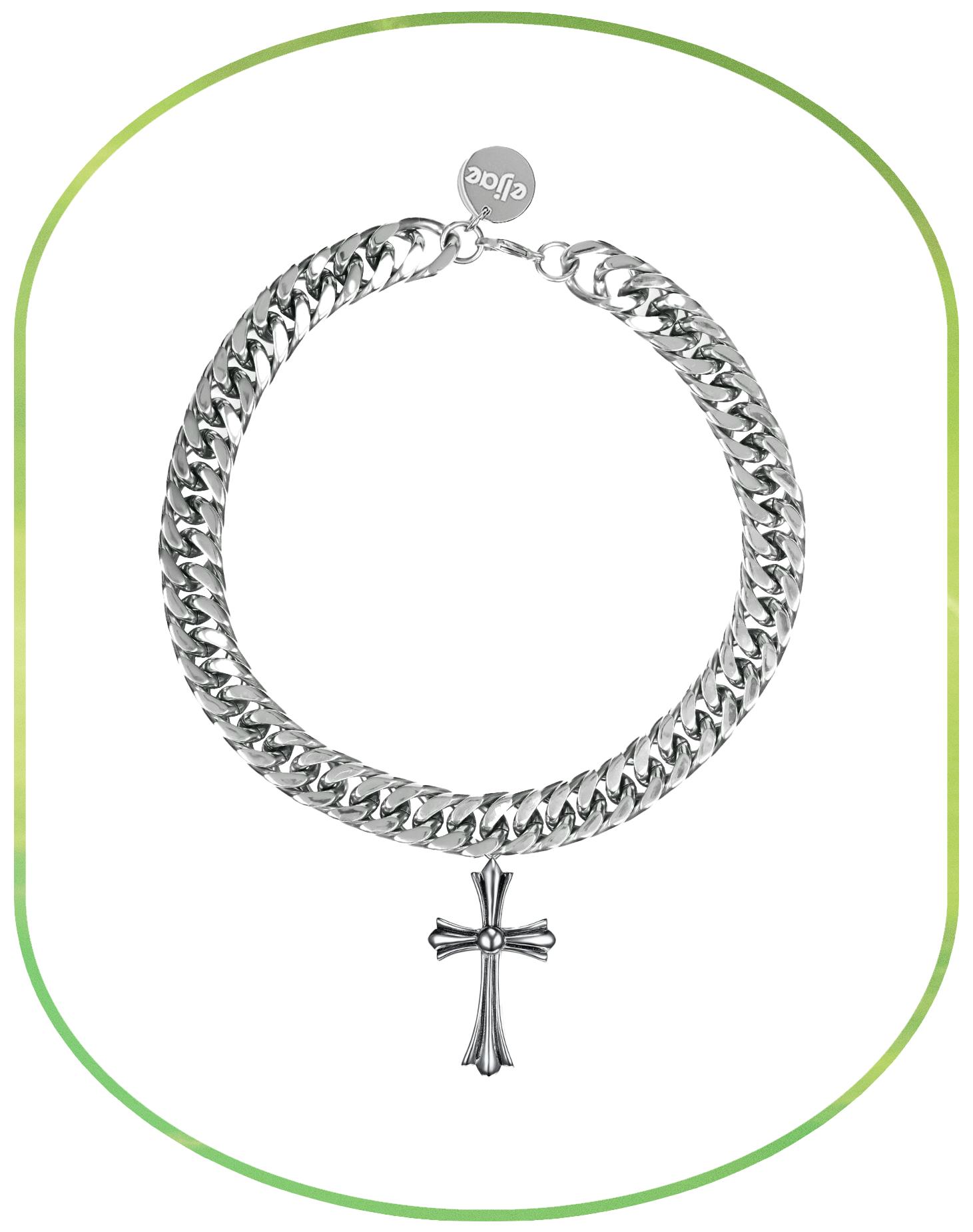 Eljae Chroma Cross Necklace