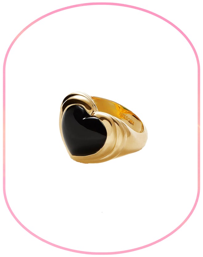 Jelly Heart Gemstone Ring