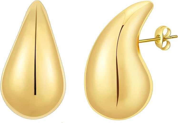 Apsvo Chunky Gold Hoop Earrings