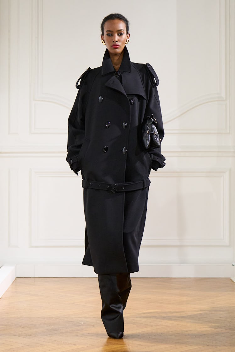 a look from givenchy fall 2024 shown at paris fashion week