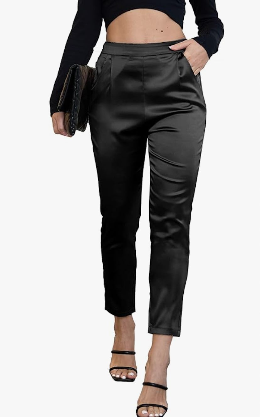 heipeiwa Satin Pull-On Pants